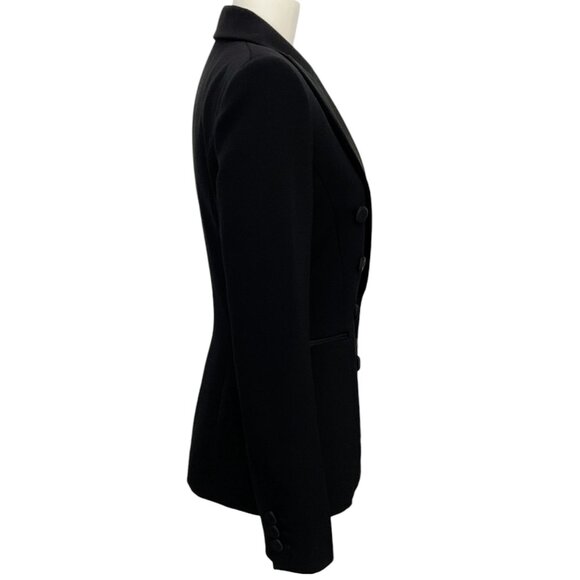 Moschino Couture Black Wool Double Breasted Tuxedo Jacket - Picture 2 of 4